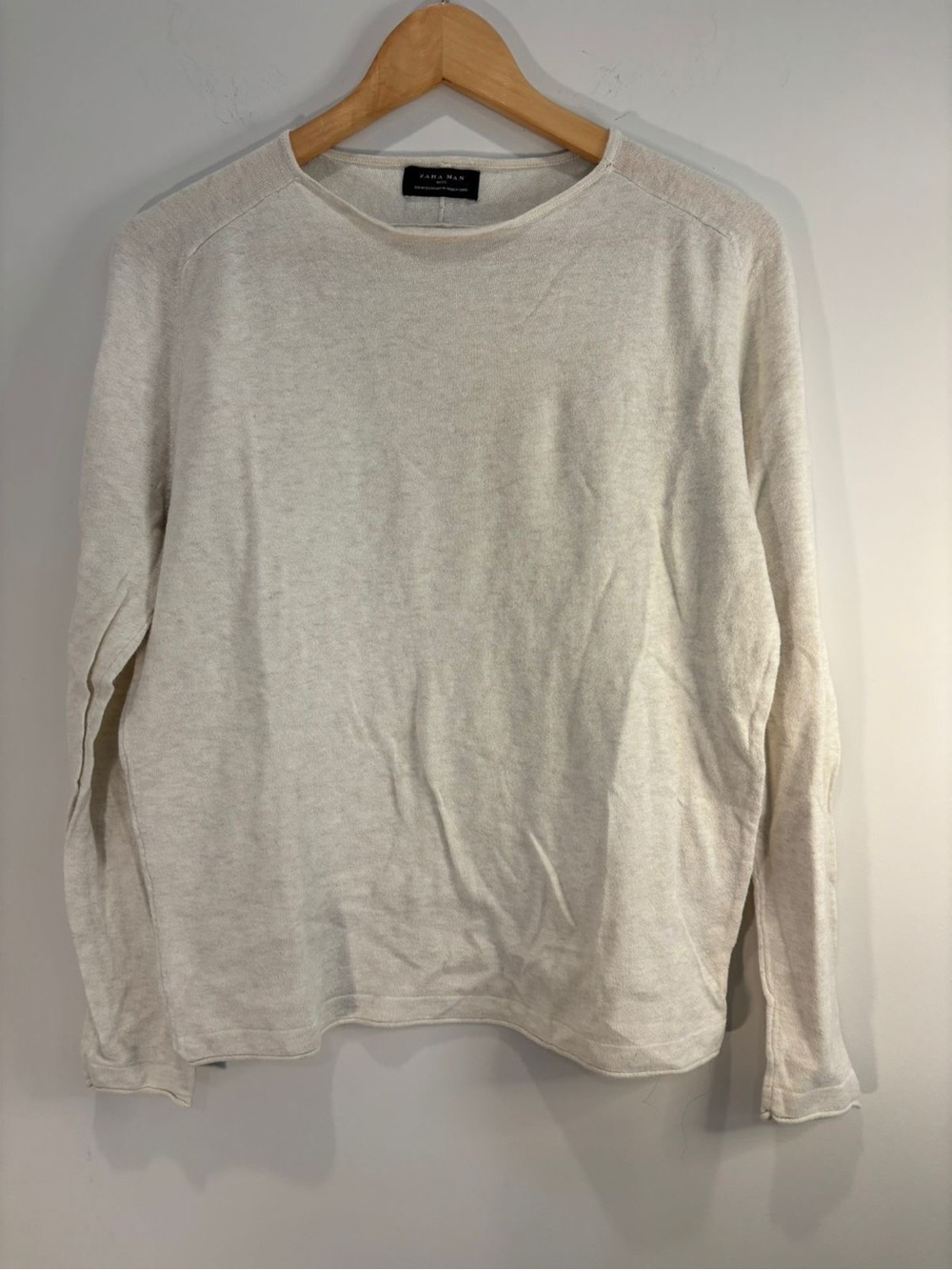 Zara Man Basic Long Sleeve Top Medium - Men’s